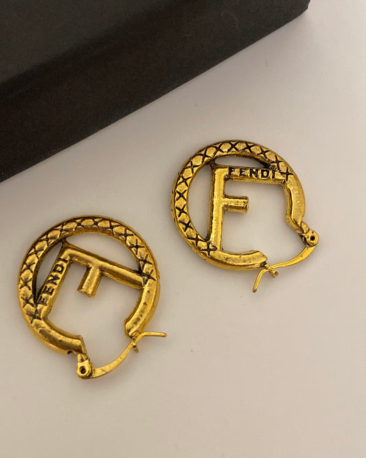 F Ohrringe Hoop Earring