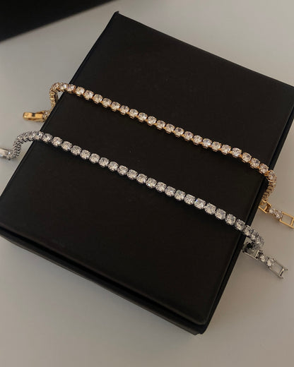 Crown Tennis Bracelet