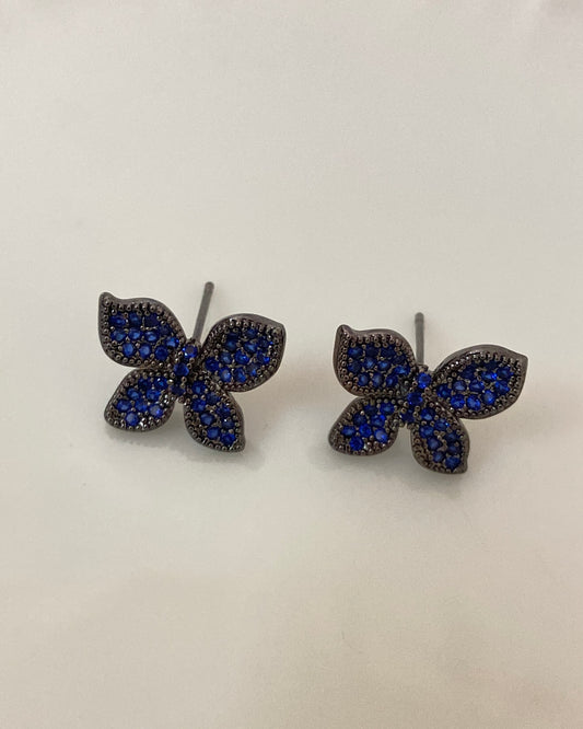 Blue Butterfly Statement Earring