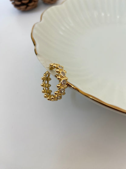 Studded Adjustable Ring