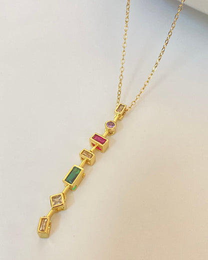 Apsara Gemstone Pendant Necklace