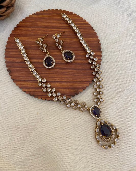 Purple Freena Victorian set
