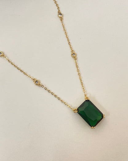 Emerald Zirconia Necklace