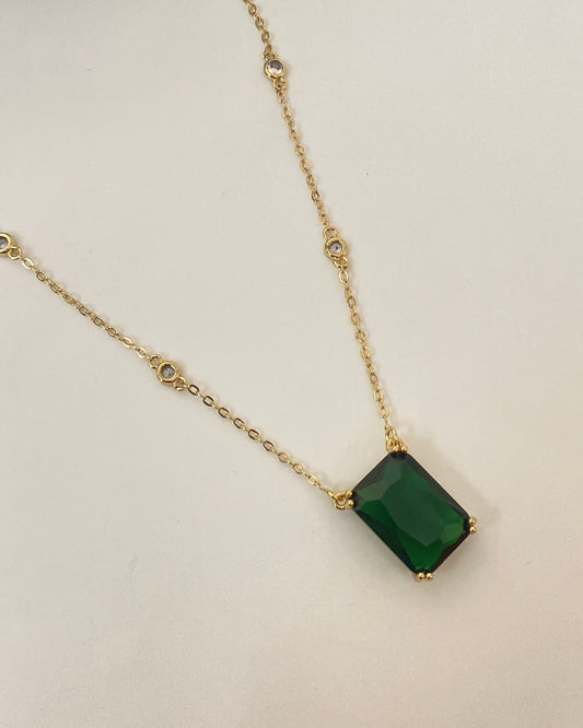 Emerald Zirconia Necklace