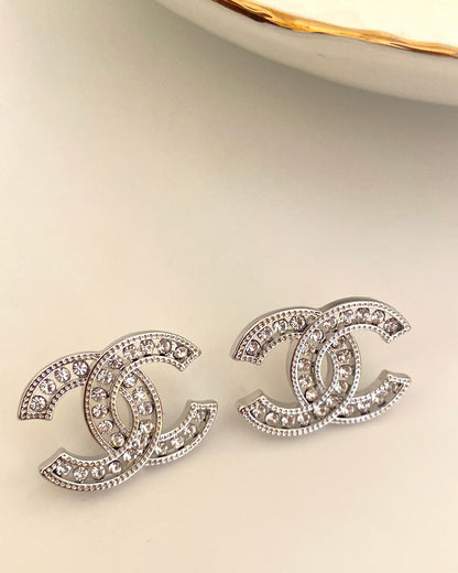 Silver Glam CC Earring