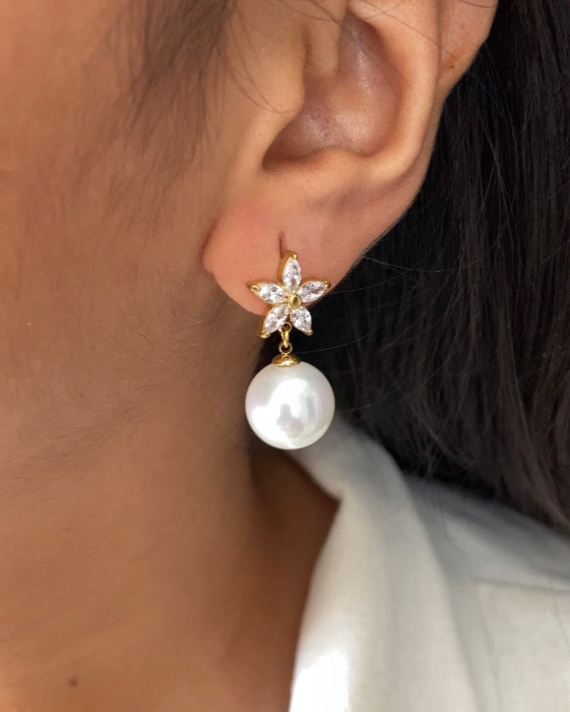 Floral Drop Earring