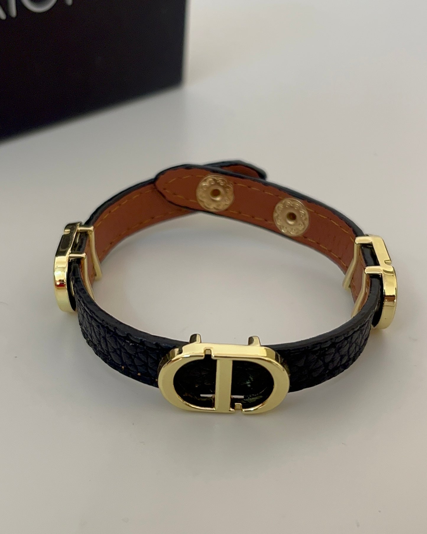 CD Leather belt Bracelet