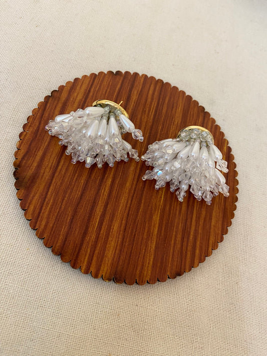 Beaded Pearl Earring