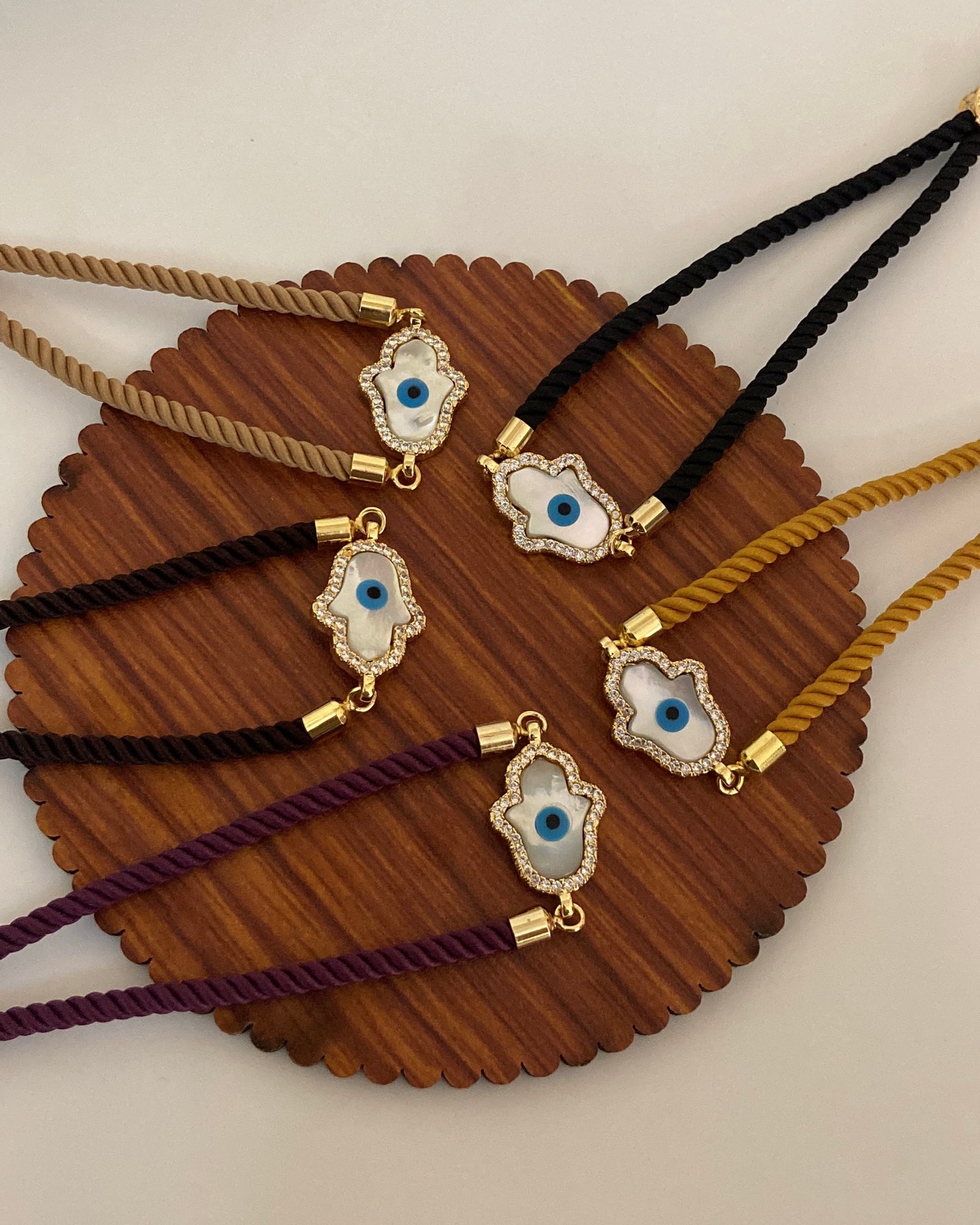 Hamsa Evil Eye Thread Bracelet