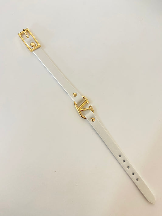 V Tino Belt Bracelet - White