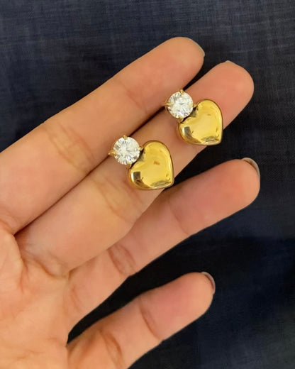 Heart Stud Earring