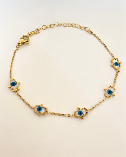 Hamsa Evil Eye Bracelet