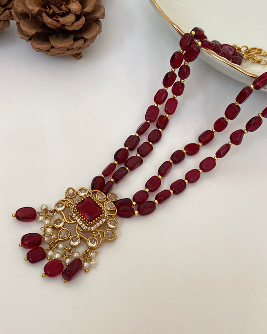 Victorian Ruby Mala