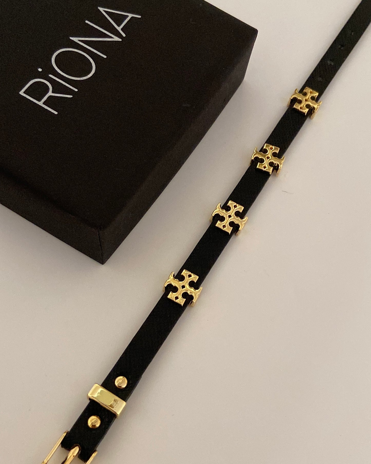 Faux Leather Belt Bracelet