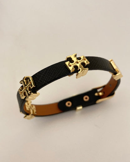 Faux Leather Belt Bracelet (unisex)