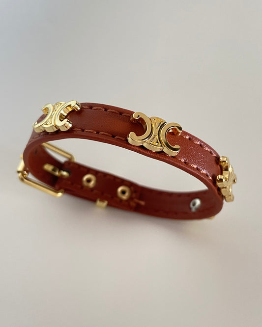 Cnt Leather Belt Bracelet