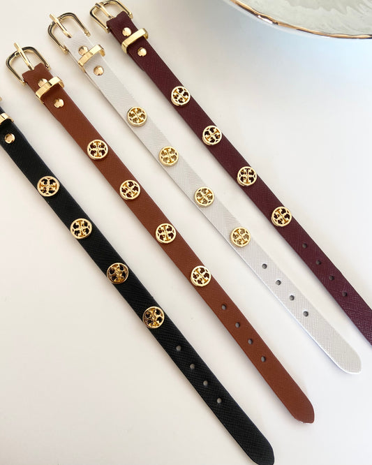 Miller Leather Belt Bracelet (Unisex)