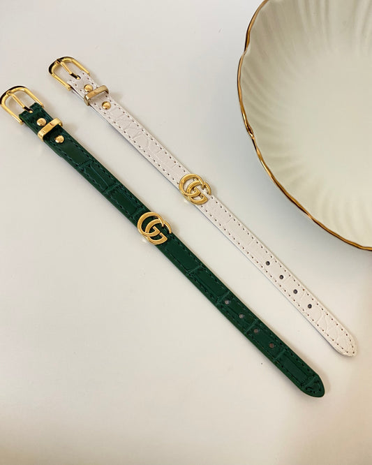 The GG Leather Belt Bracelet