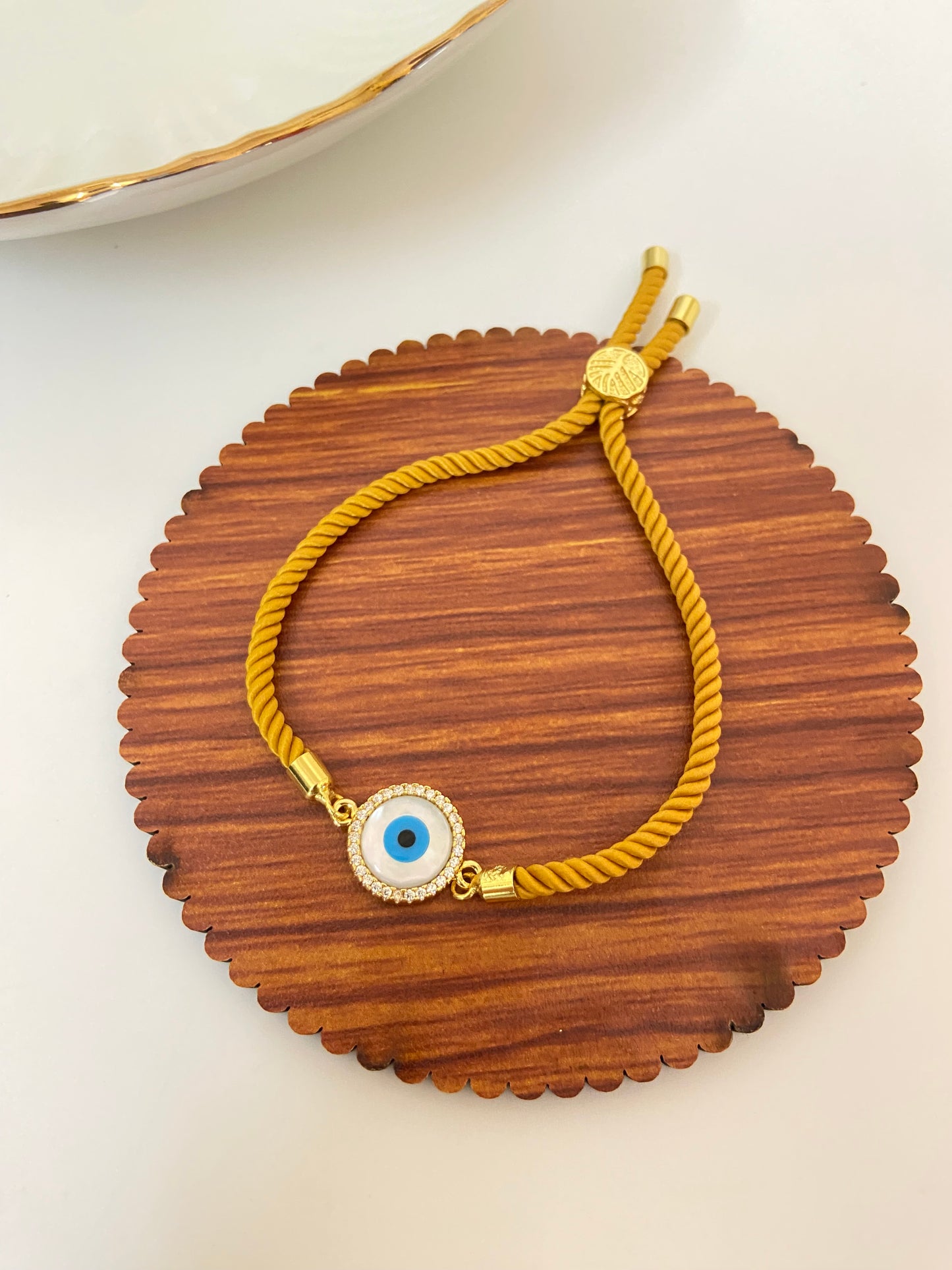 Round Evil Eye Thread Bracelet