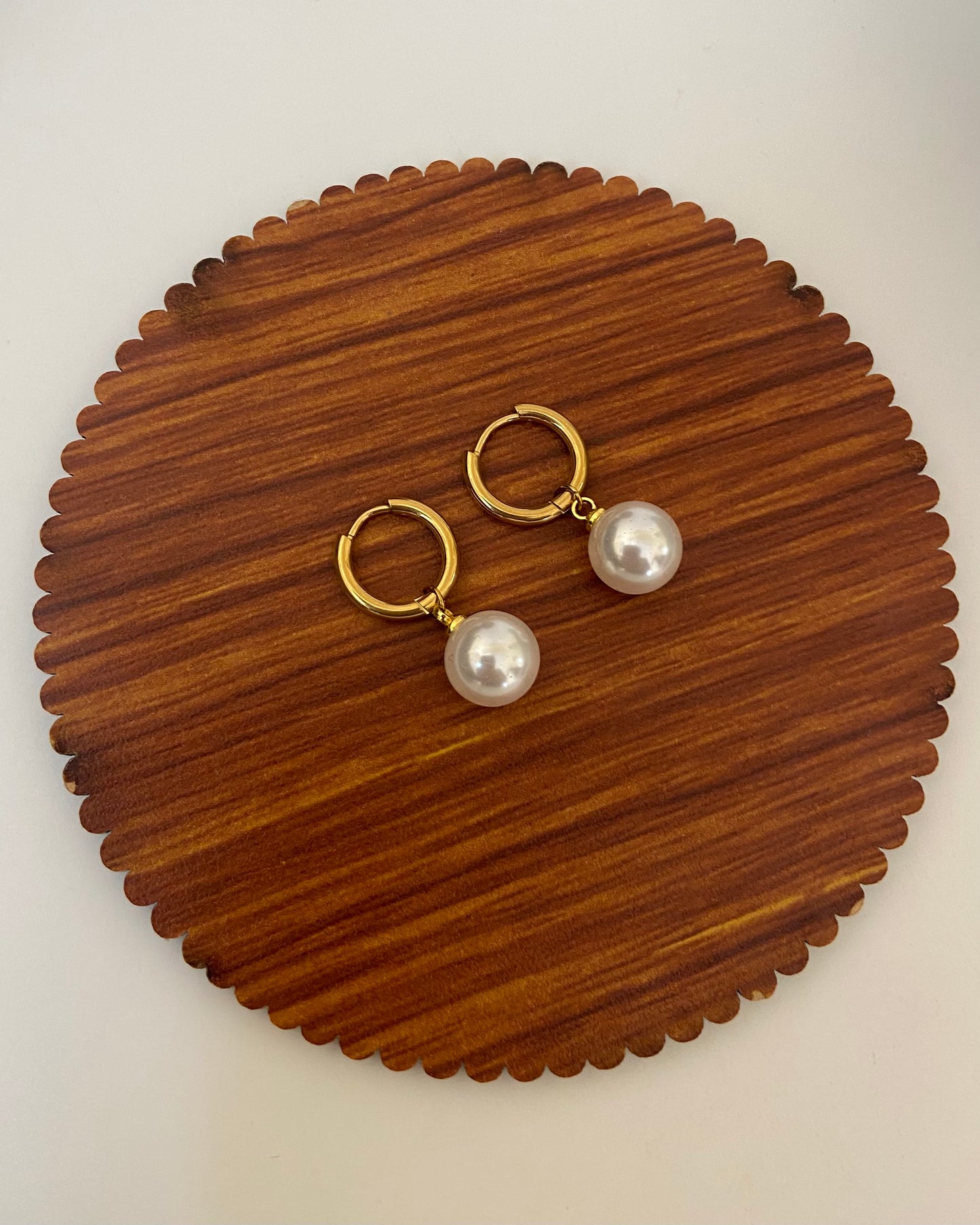 Pearl Huggie Earring