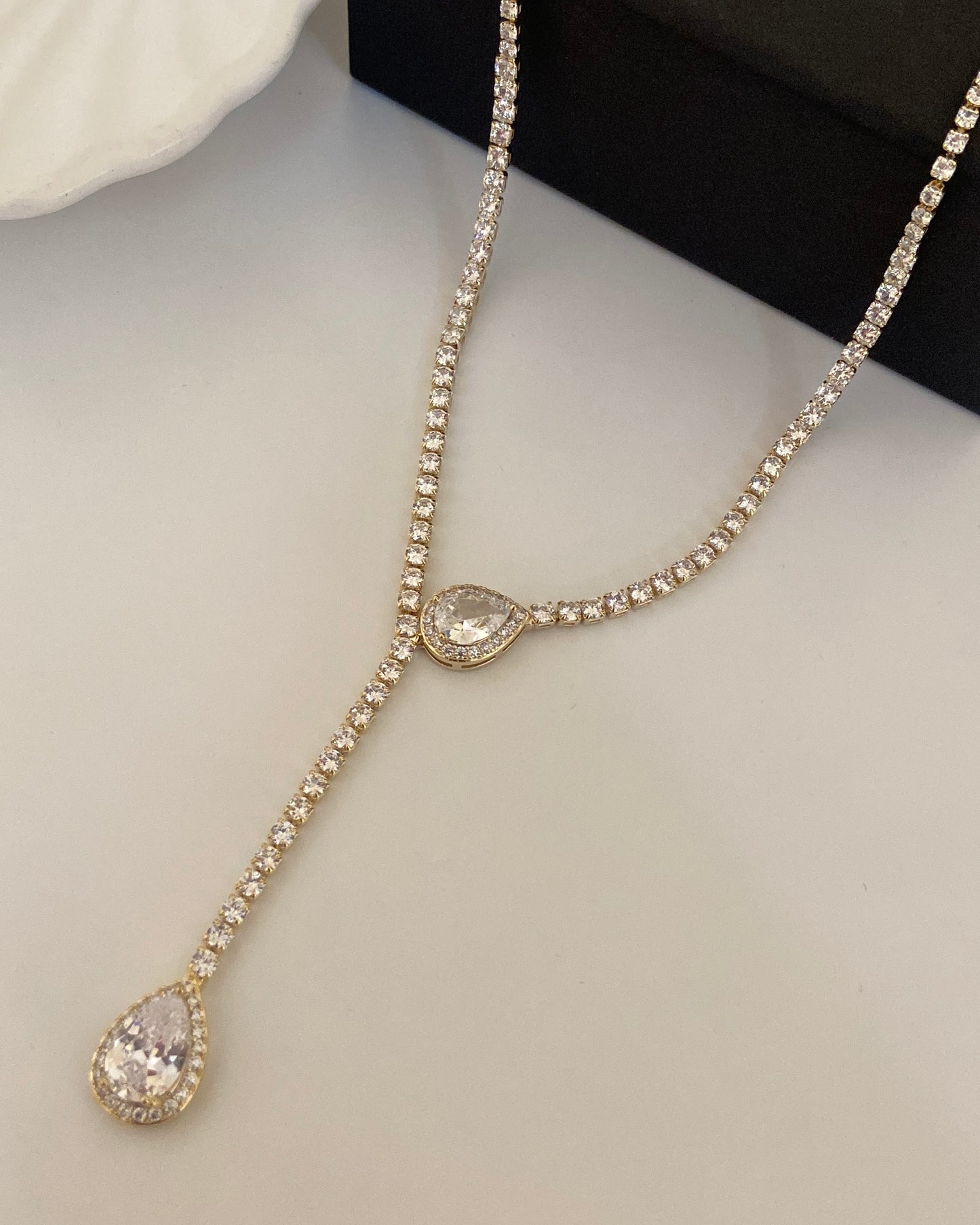 Crystal Drop Necklace