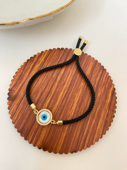 Round Evil Eye Thread Bracelet