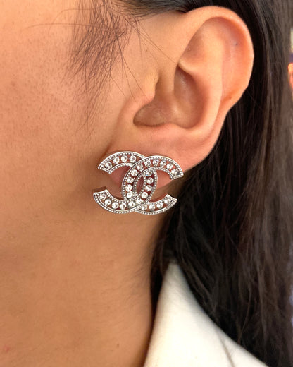 Silver Glam CC Earring