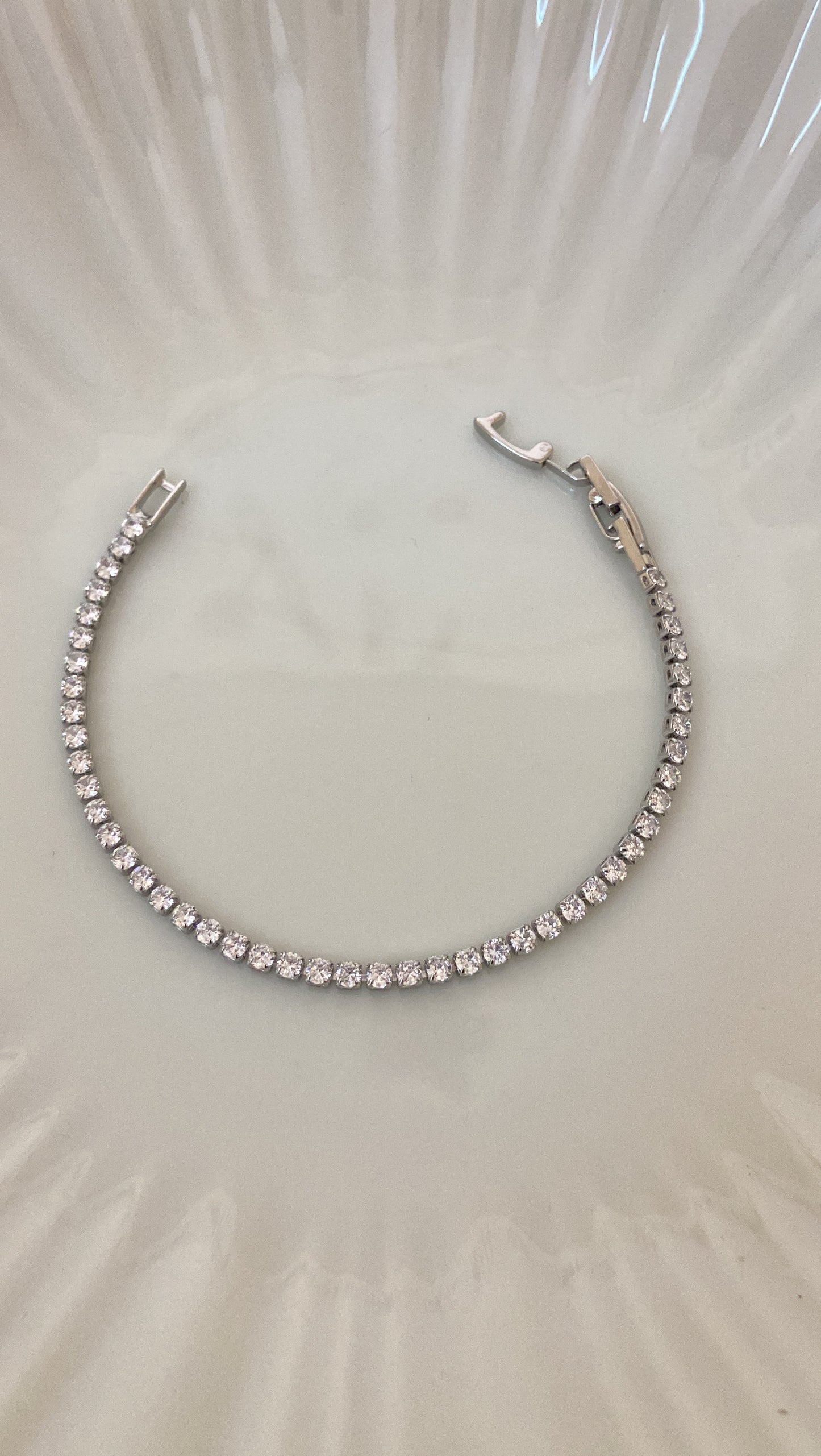 Quins Silver Tennis Bracelet