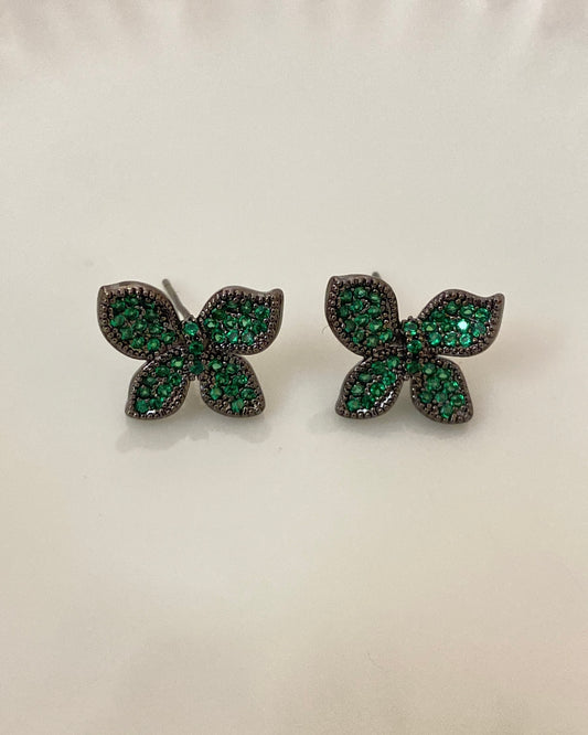 Green Butterfly Statement Earring