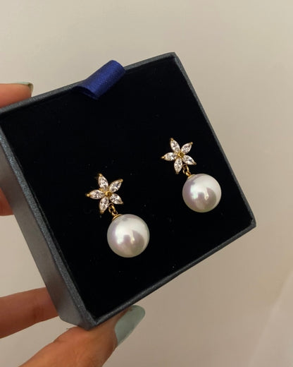 Floral Drop Earring