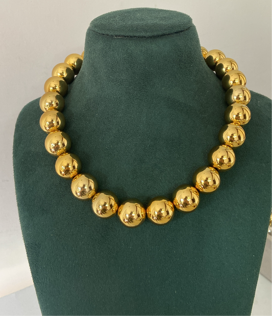 Gold Bead Necklace