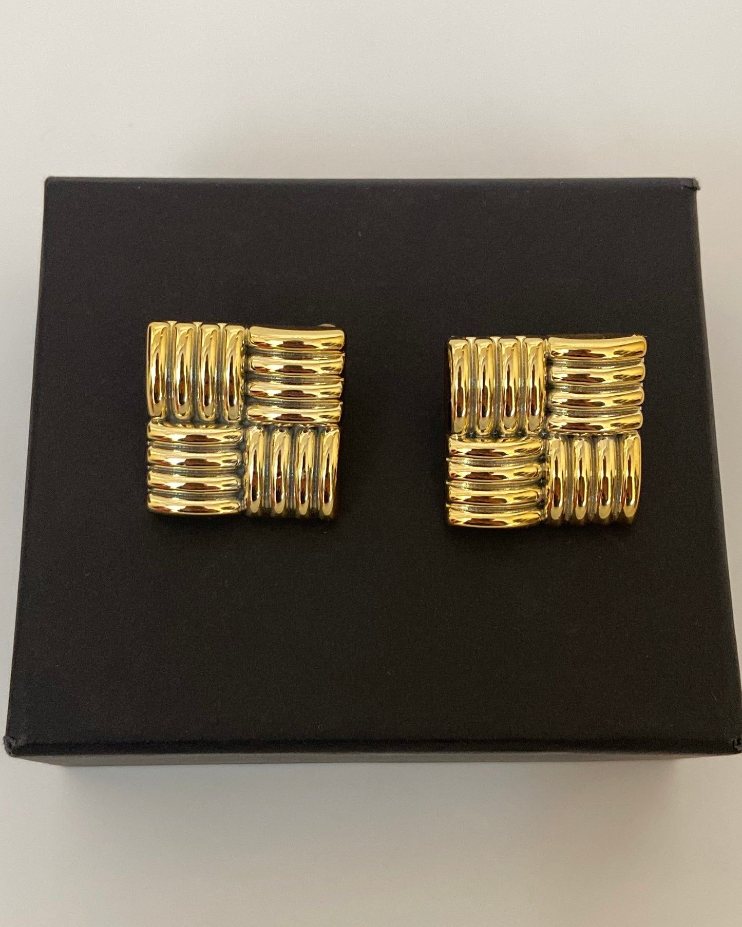 Vintage Square Earrings