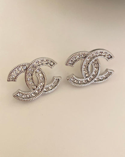 Silver Glam CC Earring