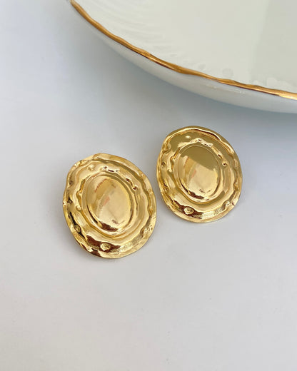 Oval Chunky Earring