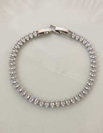 Quinal Silver Tennis Bracelet