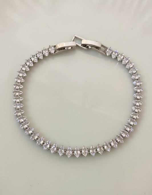 Quinal Silver Tennis Bracelet