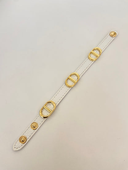 CD Leather belt Bracelet