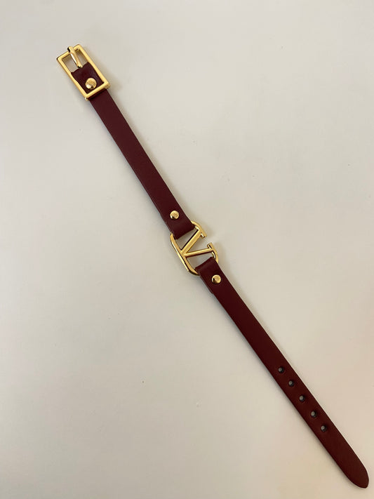 V Tino Belt Bracelet - Wine