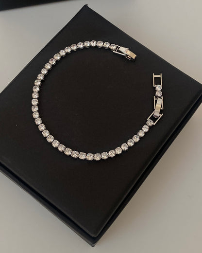 Crown Tennis Bracelet