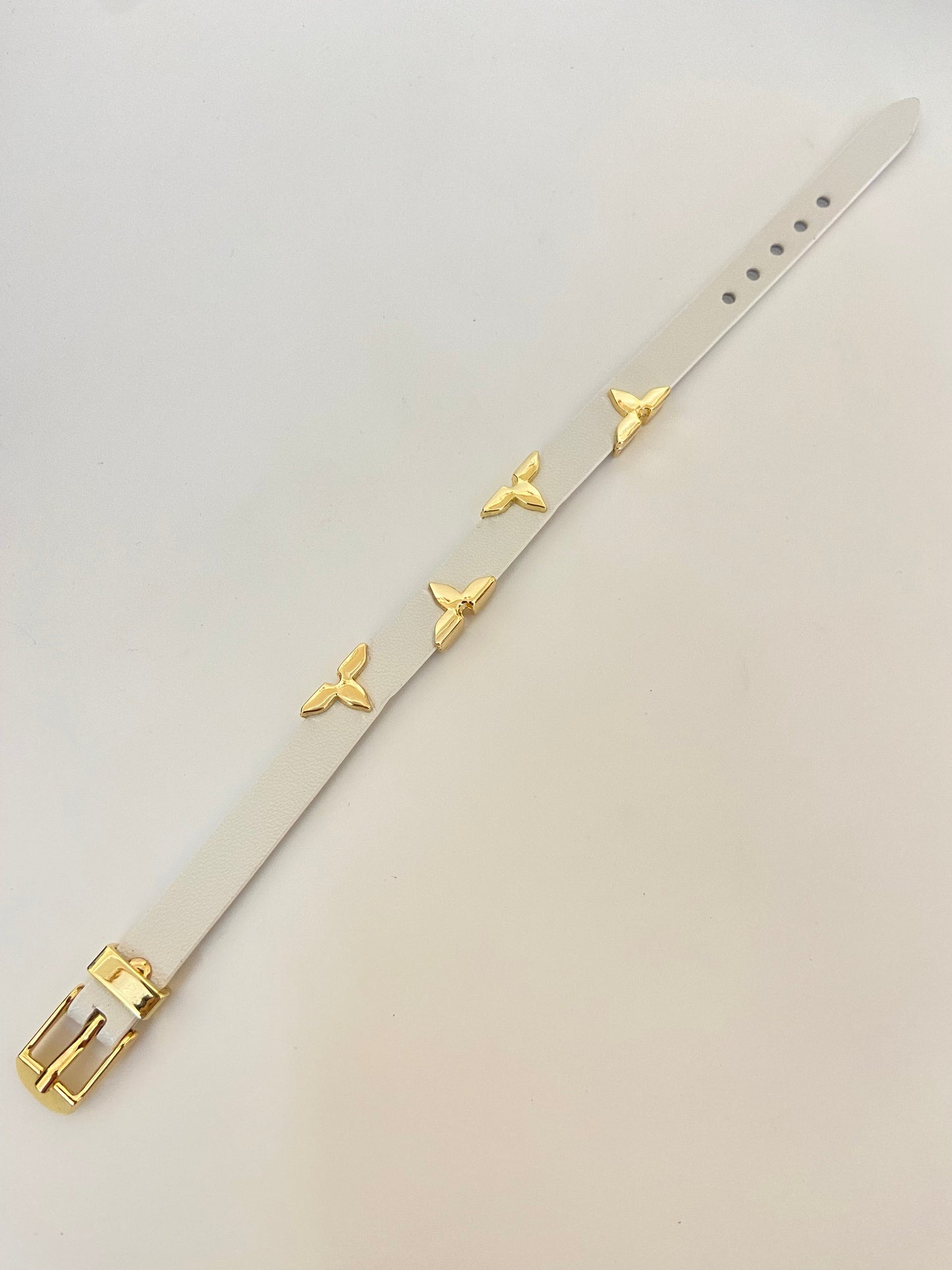 LVN Leather belt Bracelet (Unisex)
