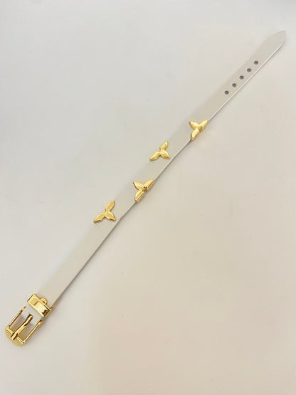 LVN Leather belt Bracelet (Unisex)