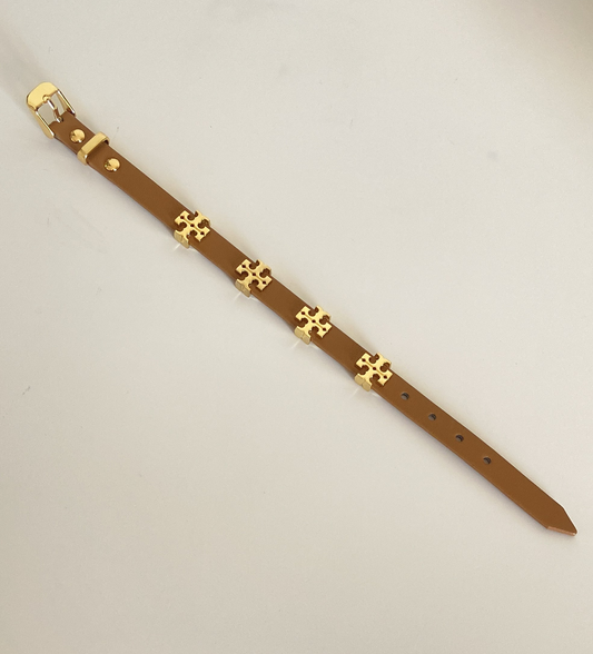 Faux Belt bracelet - Beige