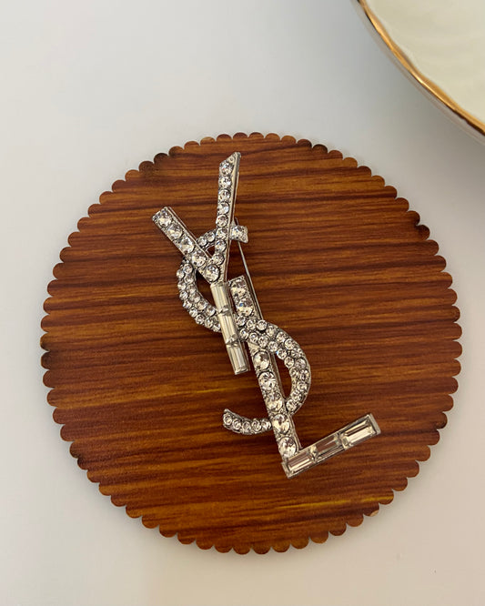 Ynsl silver big Brooch