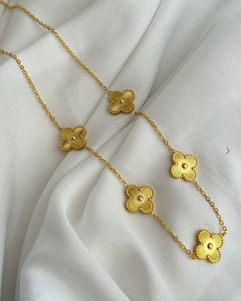 Gold Clover Necklace