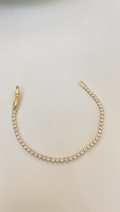 Quins Gold Tennis Bracelet
