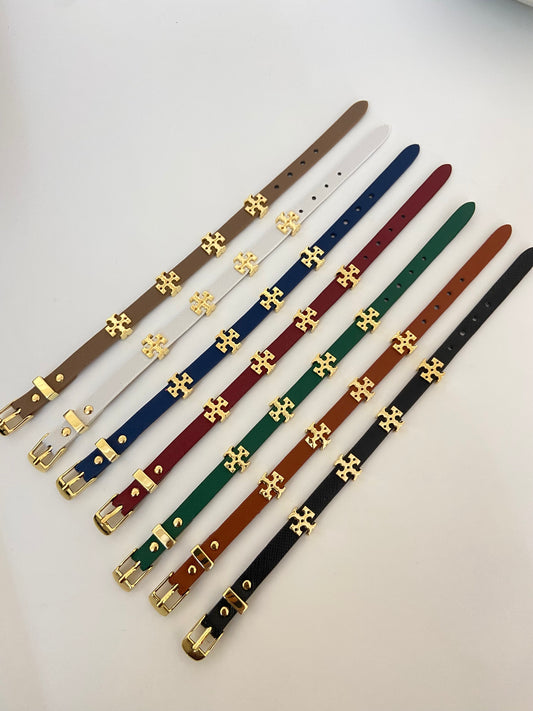 Faux Leather belt Bracelet