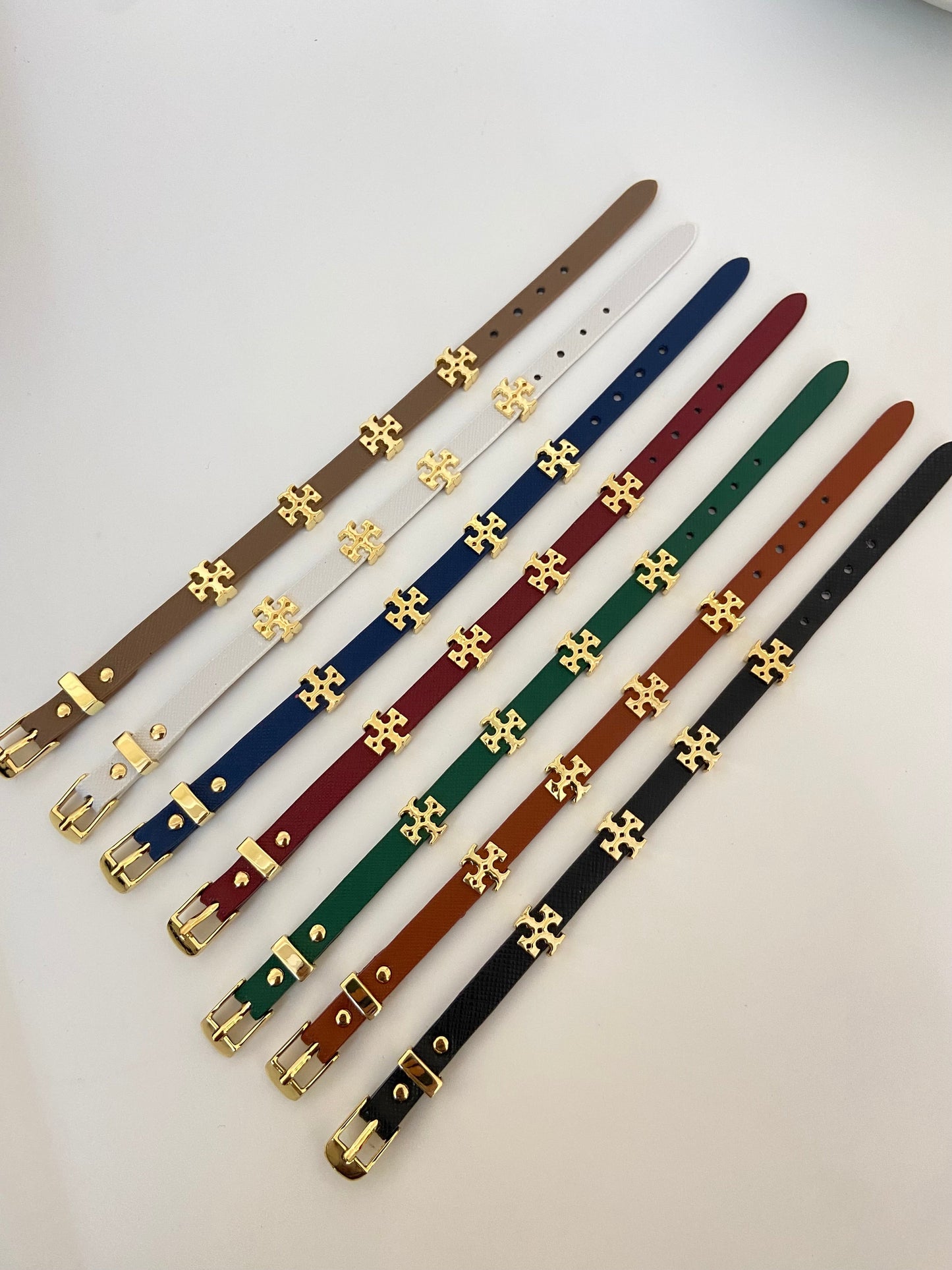 Faux Leather Belt Bracelet (unisex)