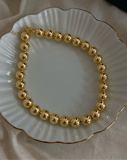 Gold Bead Necklace