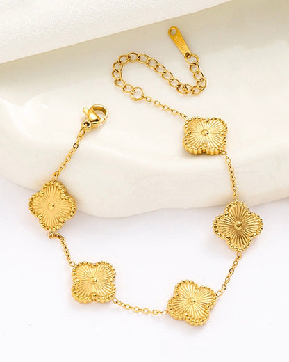 Gold Clover Bracelet
