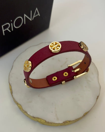 Faux Leather belt Bracelet